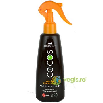 Emulsie Spray pentru Plaja cu Ulei de Cocos SPF30 200ml