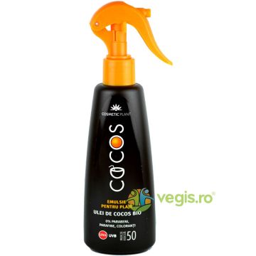 Emulsie Spray pentru Plaja cu Ulei de Cocos SPF50 200ml