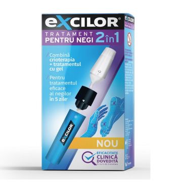 Excilor tratament pentru negi 2 in 1 3,3 ml