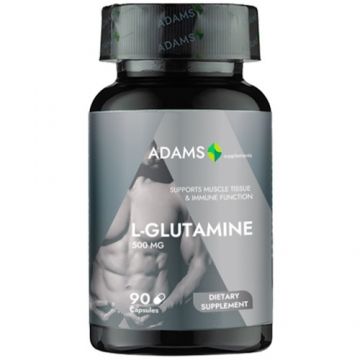 L-Glutamine 500mg, 90cps, Adams
