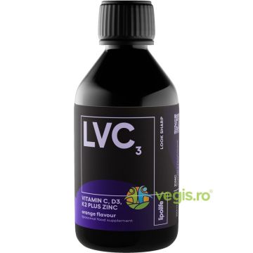 LVC3 - Vitamina C, D3, K2 + Zinc Lipozomale 250ml