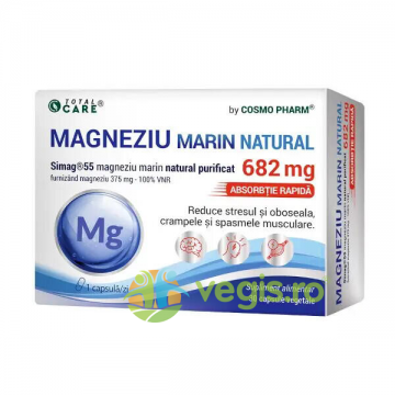 Magneziu Marin Natural Simag®55 682mg 30cps