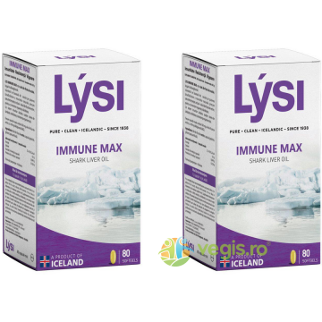 Pachet Immune Max Ulei din Ficat de Rechin 80cps moi + 80cps moi