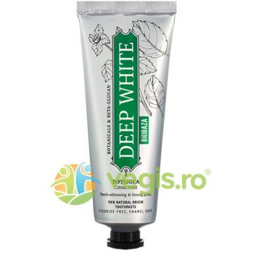 Pasta de Dinti Albire pentru Dinti Sensibili cu Extracte Botanice si Zinc Mineral 75ml