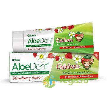 Pasta de Dinti fara Fluor cu Aloe Vera pentru Copii Aloe Dent 50ml