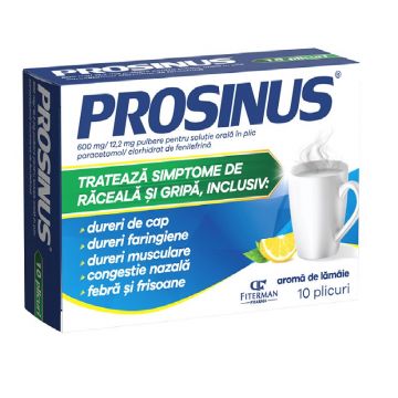 Prosinus 600 mg/12,2 mg pulbere pentru solutie orala 10 plicuri Fiterman