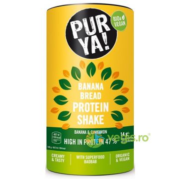 Pulbere pentru Shake Proteic cu Banane si Scortisoara Ecologica/Bio 480g