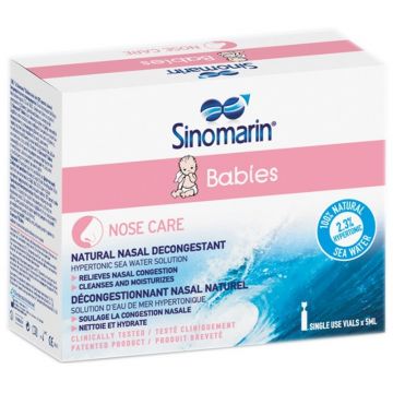 Sinomarin Babies Solutie hipertonica 18 fiole x 5 ml