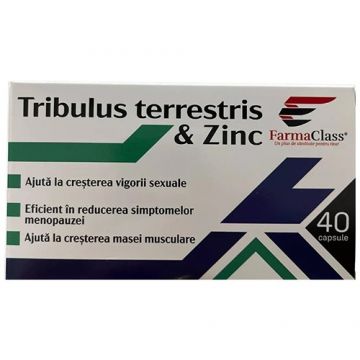 Tribulus Terrestris & Zinc 40cps Farma Class