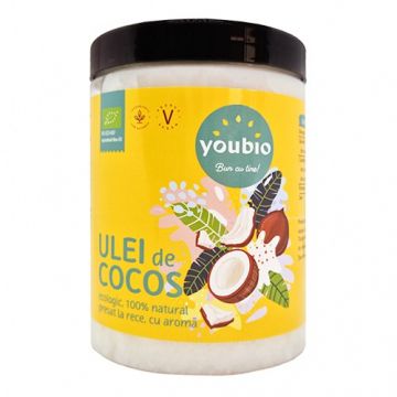Ulei de Cocos ecologic, presat la rece 1L, Youbio