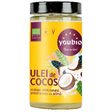 Ulei de Cocos ecologic, presat la rece 700ml, Youbio