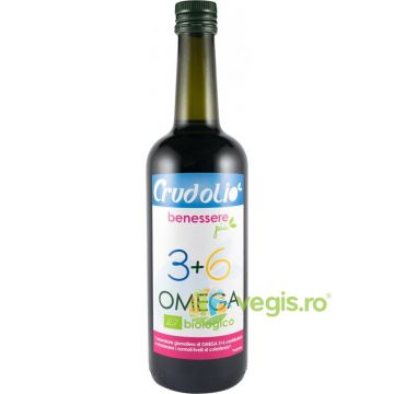 Ulei Omega 3-6 Crudolio Ecologic/Bio 750ml