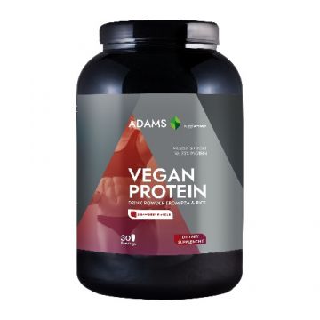 Vegan Protein (capsuni), 908gr, Adams