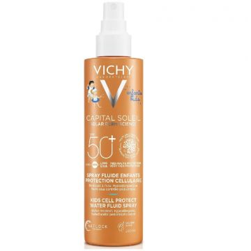 Vichy Capital Soleil Kids Cell Protect Spray fluid cu protectie solara SPF 50+ pentru copii, 200ml