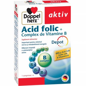 Acid folic complex B 30cp - DOPPEL HERZ