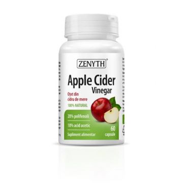 Apple Cidre Vinegar - otet din cidru de mere, 60 capsule, Zenyth Apple Cidre Vinegar - otet din cidru de mere, 60 capsule, Zenyth