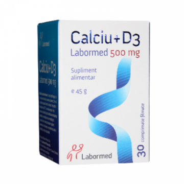 Calciu D3 500mg 30cp - LABORMED