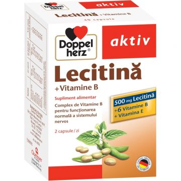 Lecitina vitamine B 40cps - DOPPEL HERZ