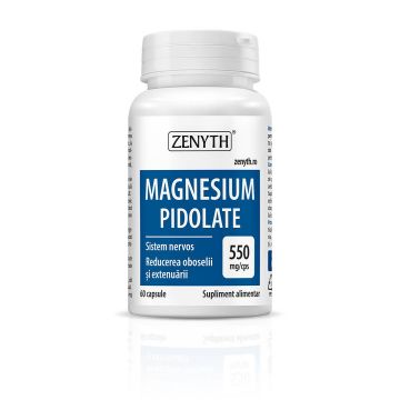 Magnesium Pidolate - pidolat de magneziu, 60 capsule, Zenyth Magnesium Pidolate - pidolat de magneziu, 60 capsule, Zenyth