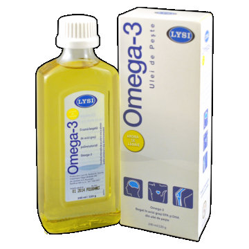 Ulei peste omega3 lamaie 240ml - LYSI