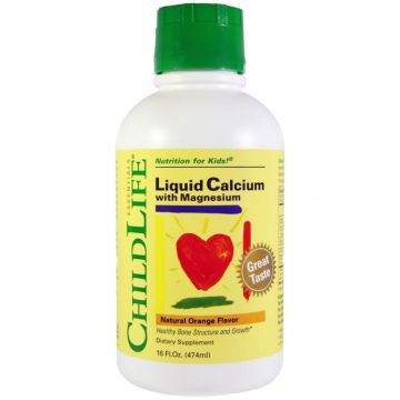 Calciu magneziu lichid 474ml - CHILDLIFE ESSENTIALS