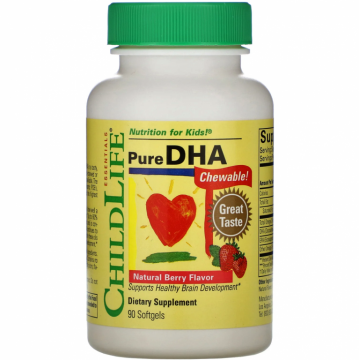 Pure DHA copii masticabil 90cps - CHILDLIFE ESSENTIALS