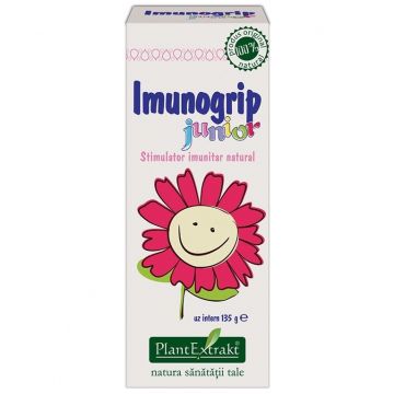 Tinctura stimulator imunitar Imunogrip junior 135ml - PLANTEXTRAKT