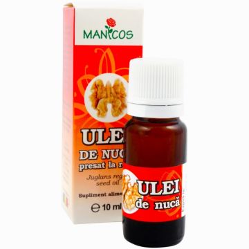 Ulei nuca presat la rece 10ml - MANICOS