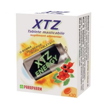 Pachet XTZ energy tablete masticabile 2x30cp - PARAPHARM