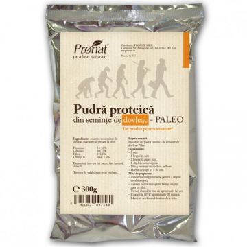 Pulbere proteica seminte dovleac Paleo 300g - PRONAT