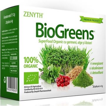 BioGreens plicuri 28x4g - ZENYTH