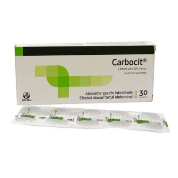Carbocit [carbune activ medicinal] 250mg 30cp - BIOFARM