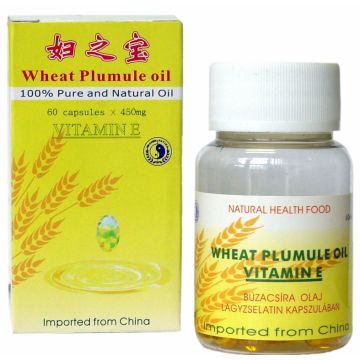 Ulei germeni grau pur vitamina E 450mg 60cps - DR CHEN PATIKA