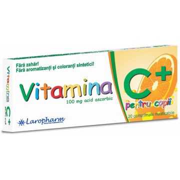 Vitamina C 100mg copii 20cp - LAROPHARM