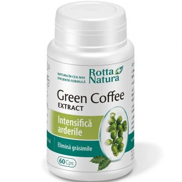 Cafea verde extract 60cps - ROTTA NATURA