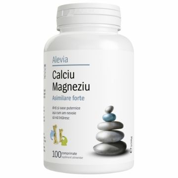 Calciu magneziu asimilare forte 100cp - ALEVIA