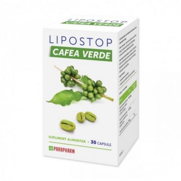 Lipostop cafea verde 30cps - PARAPHARM