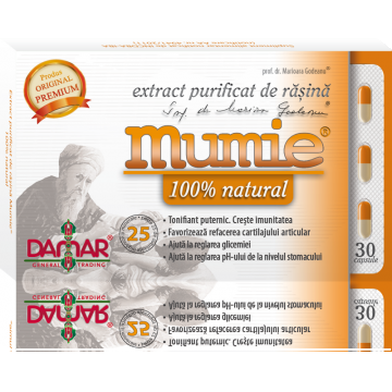 Mumie extract purificat rasina 30cps - DAMAR