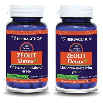 Pachet Zeolit detox 60+30cps - HERBAGETICA