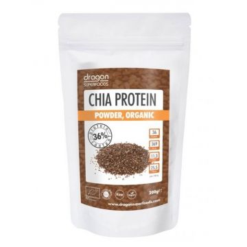 Pulbere proteica chia raw eco 200g - DRAGON SUPERFOODS