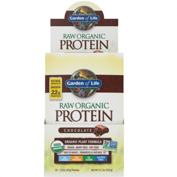 Pulbere proteica mix raw vegan ciocolata eco 10pl x 33g - GARDEN OF LIFE