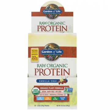 Pulbere proteica mix raw vegan vanilie 10pl x 29g - GARDEN OF LIFE