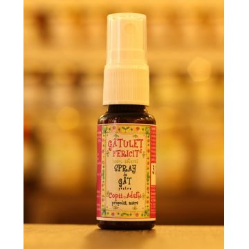 Spray propolis miere Gatulet Fericit 20ml - PRISACA