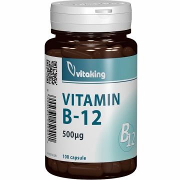 Vitamina B12 500mcg 100cp - VITAKING