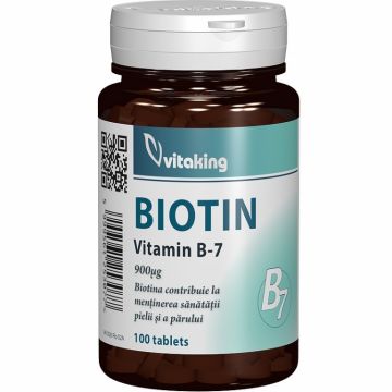 Vitamina B7 [biotina] 900mcg 100cp - VITAKING