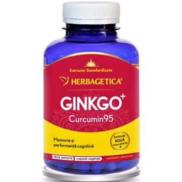 Ginkgo+ curcumin95 120cps - HERBAGETICA