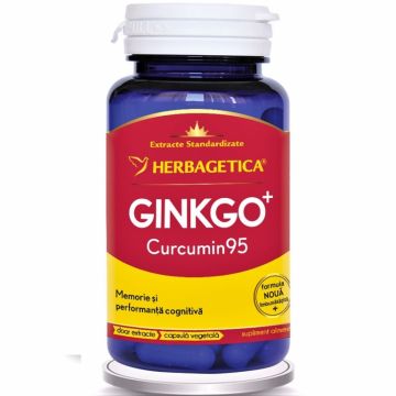 Ginkgo+ curcumin95 60cps - HERBAGETICA