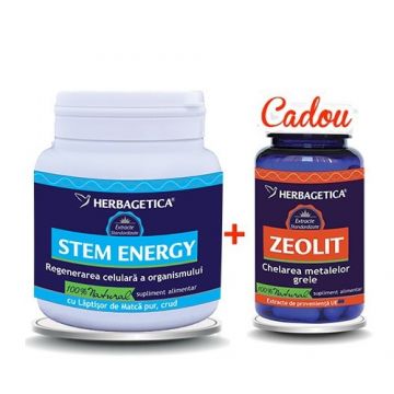 Pachet Stem Energy 250ml+Zeolit detox 60cps - HERBAGETICA