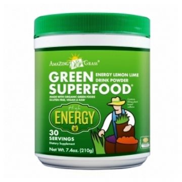 Pulbere Green Superfood energy lamaie lime 210g - AMAZING GRASS