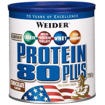 Pulbere proteica mix 4sort 80+ ciocolata 750g - WEIDER